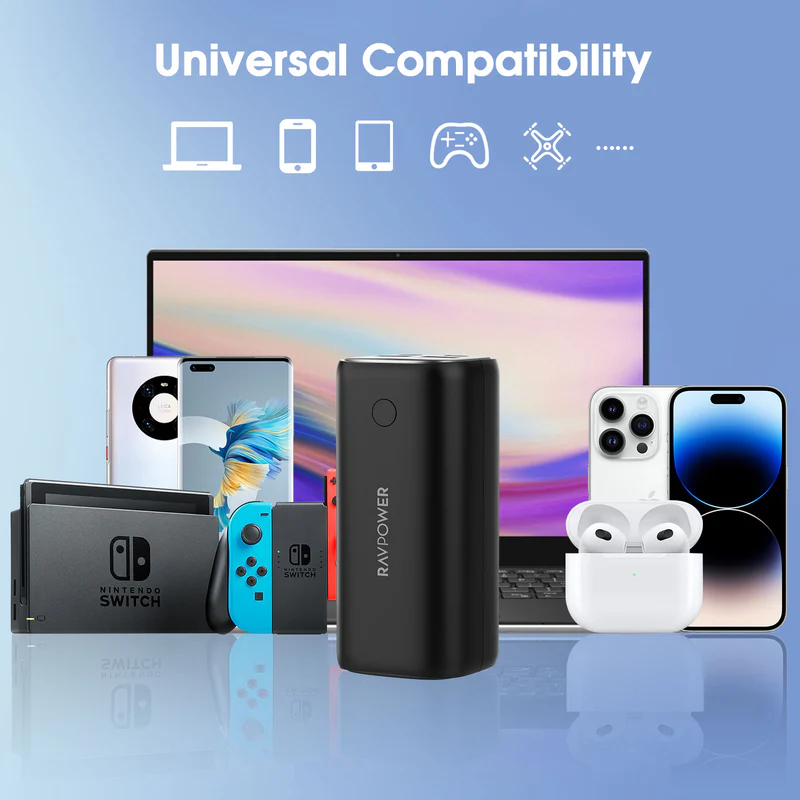 قیمت و خرید پاوربانک 70 وات 20000 میلی آمپر راوپاور مدل RP-PB208 Pro